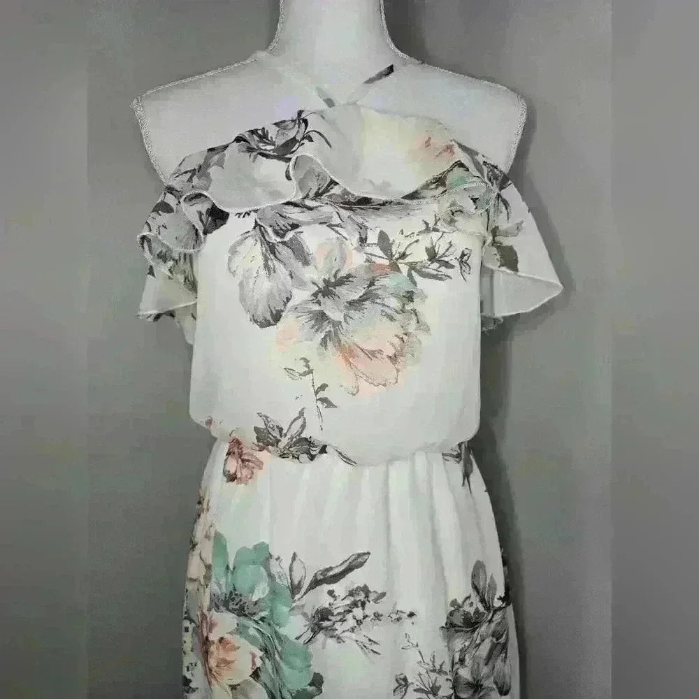 Bailey Blue Floral Print Dress - Picture 9 of 14